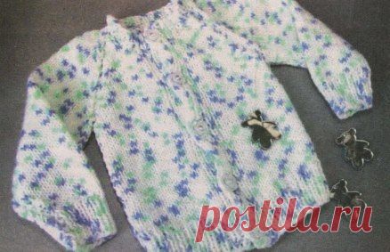 Жакет для новорожденного спицами – Клуб-Вязание