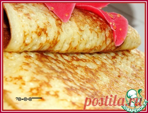 Старинные блины - кулинарный рецепт
