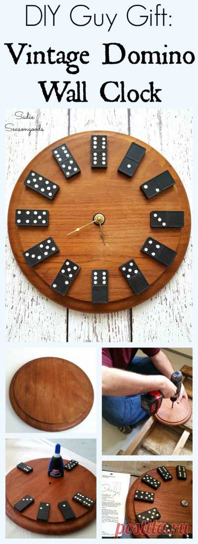 DIY Vintage Domino Wall Clock: A Perfect (and Easy) Gift for Guys!