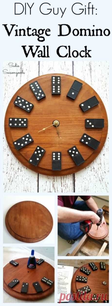 DIY Vintage Domino Wall Clock: A Perfect (and Easy) Gift for Guys!