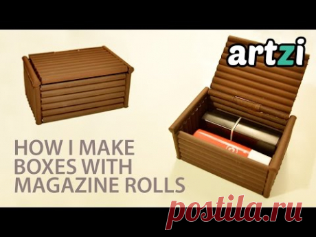 DIY Magazine Rolls Box :: Making a Prototype - YouTube