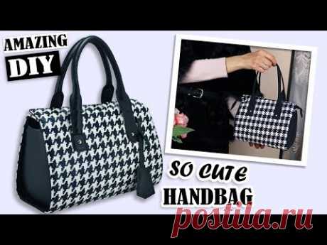 FANTASTIC DIY PURSE BAG POPULAR PRINT // Zipper Handbag Tutorial Fashion Design 2019