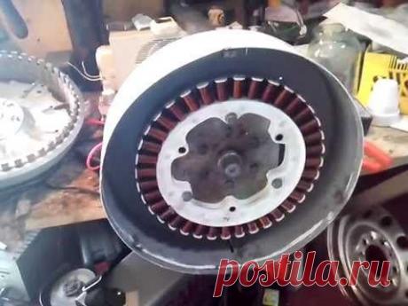 генератор для ветряка из мотора стиральной машины LG