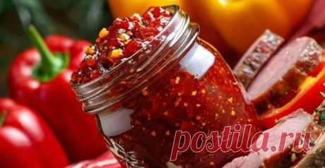 ВАРЕНЬЕ ИЗ БОЛГАРСКОГО КРАСНОГО ПЕРЦА, КАК СОУС К МЯСНЫМ БЛЮДАМ