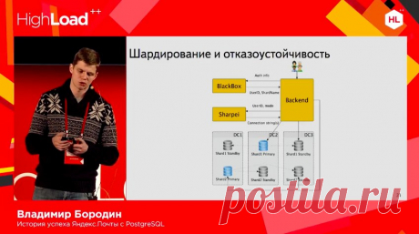 Владимир Бородин — История успеха Яндекс.Почты с PostgreSQL (видео, 33 мин)