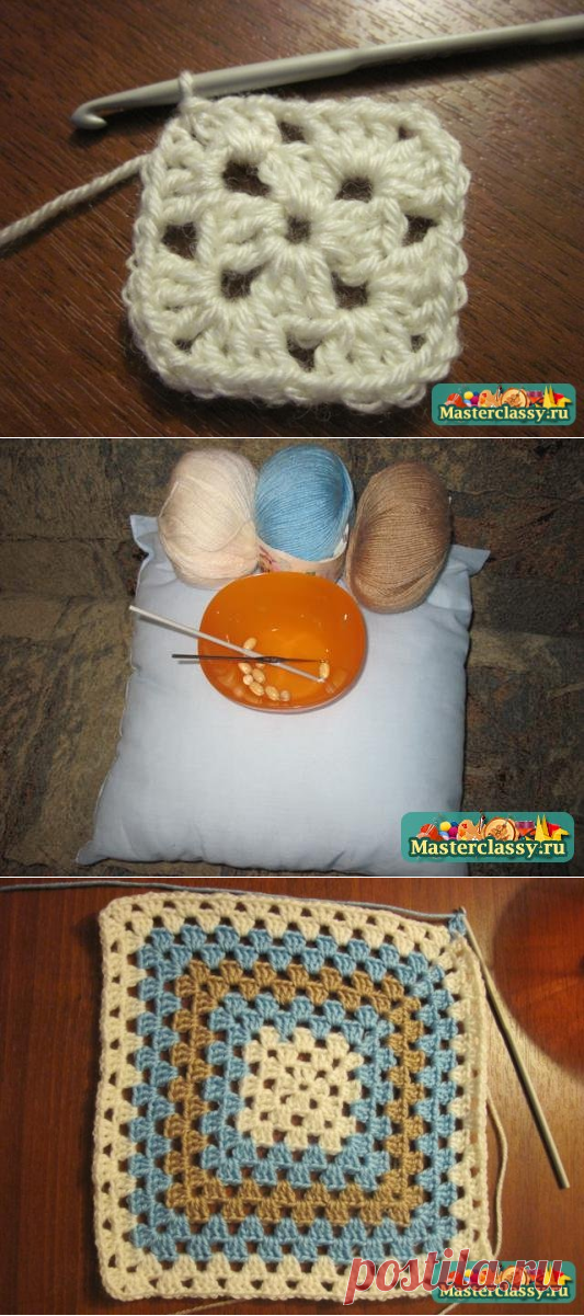 Вязание подушек. Наволочка крючком в морском стиле. Мастер класс с пошаговыми фото