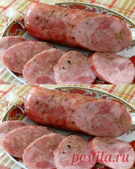 Домашняя, рубленая, вареная колбаса