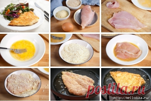 Куриное филе в сырной панировке