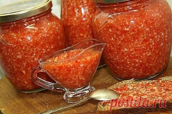 Закуска-соус с хреном на зиму — Дачный участок