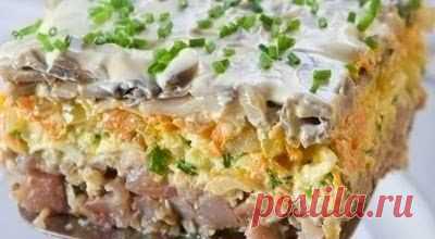 Домашние Рецепты как у мамы: Очень вкусный салатик с селедкой