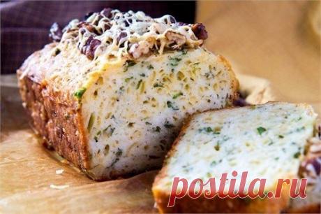Как приготовить кекс с сыром и зеленью - рецепт, ингредиенты и фотографии