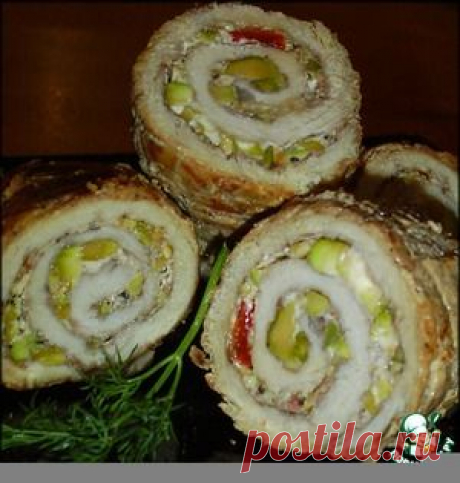 Мясные рулетики с фисташками - кулинарный рецепт