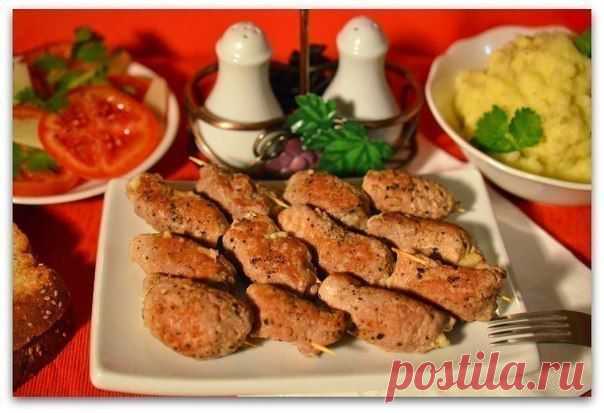 Свиные рулетики с сыром и чесноком!