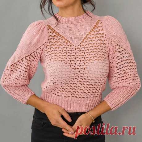 5 эффектных блузок и джемперов крючком. Модели со схемами | Paradosik_Handmade Пульс Mail.ru Ажурные женские модели крючком. 5 вариантов с выкройками и схемами в хорошем качестве.