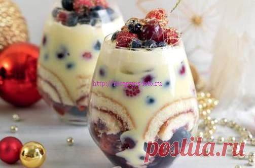 Трайфлы рецепт десерта в стаканчиках с фото приготовления