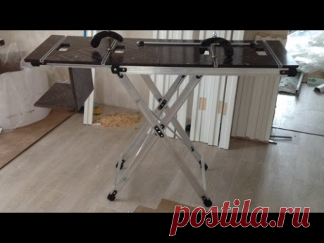 Складной верстак  Распаковка и предварительный обзор