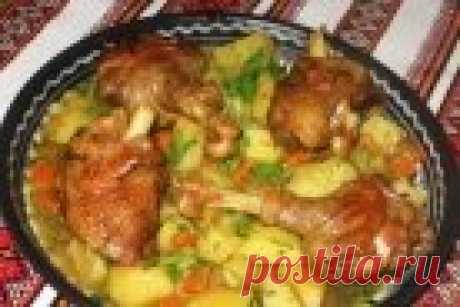 Гусь, тушенный с картошкой - пошаговый рецепт с фото на Повар.ру