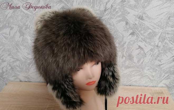 Детская меховая шапка с ушками и завязками своими руками. Не выбрасывайте меховые воротники - все в дело | Вязание. Рукоделие. Мех. МилаФ | Яндекс Дзен