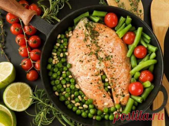 Рыба с гарниром из стручковой фасоли. Худеем вкусно! — ДОМАШНИЕ