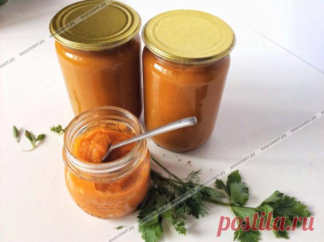 Кабачковая икра с морковью и томатной пастой на зиму (по бабушкиному рецепту) пошаговый с