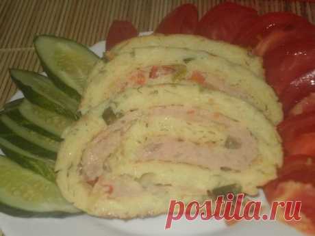 Кабачковый рулет с мясом - Простые рецепты Овкусе.ру