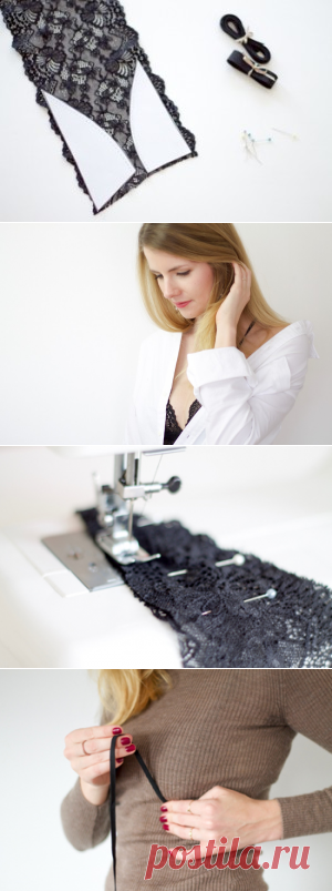 DIY LACE BRALETTE - Linda loves...