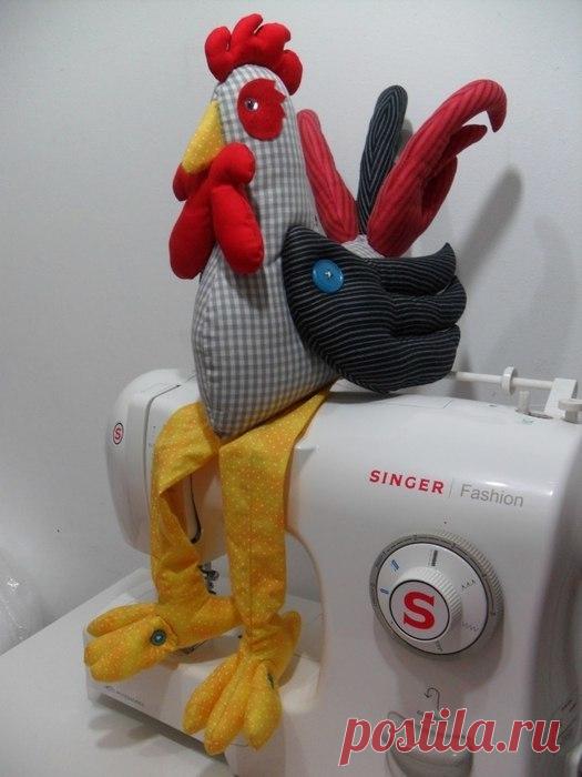 Игрушки своими руками выкройки. Символ 2017 года петух.