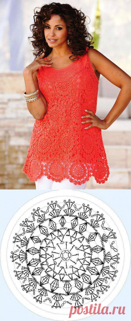 Коралловая блузка