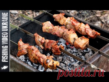Быстрый шашлык | Как сделать мягким даже самое жёсткое мясо | 1080p | FishingVideoUkraine