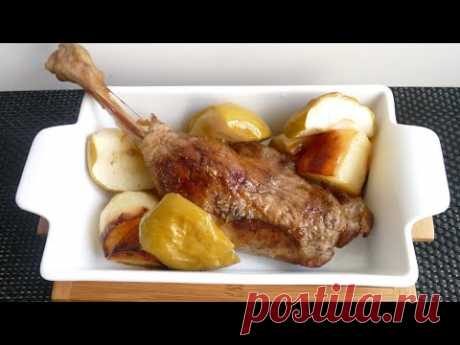 Гусиные ножки с яблоками и картофелем запечённые в духовке! Вкуснейшее блюдо для новогоднего стола!