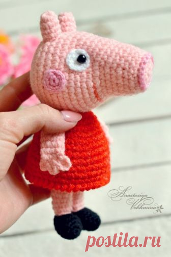 Вяжем кумира малышей - свинку Пеппу!