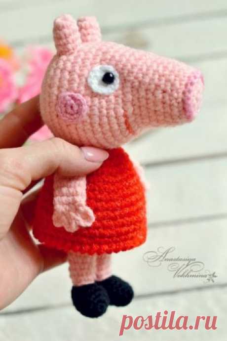 Вяжем кумира малышей - свинку Пеппу!