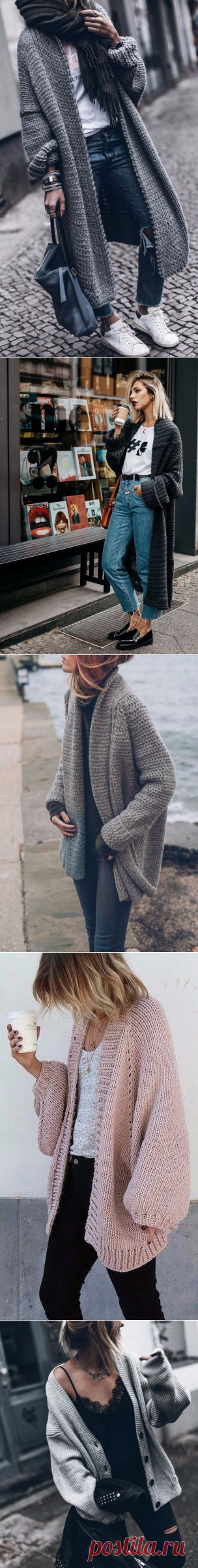 Look! Мягкие и уютные кардиганы oversize! — Модно / Nemodno