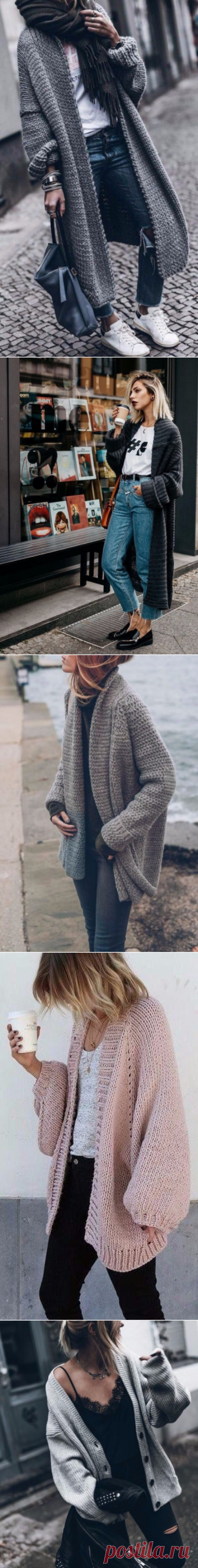 Look! Мягкие и уютные кардиганы oversize! — Модно / Nemodno