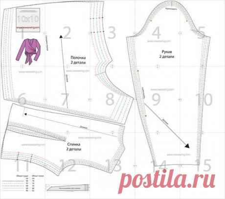 ​Блузка с запахом