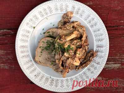 Телячий язык со сморчками от Анны Людковской. Пошаговый рецепт с фото на Gastronom.ru