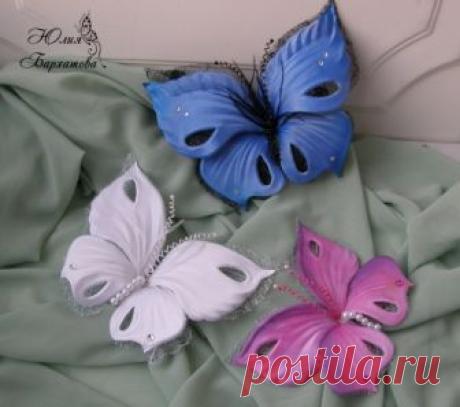 Мои бабочки 2 с помощью инструментов - запись пользователя barhat-u (Юлия) (Юлия) в сообществе Прочие виды рукоделия в категории Цветы из ткани Давно хотела сделать бабочек с помощью булек, видела много примеров в интернете и вот наконец-то собралась и сделала. Это первые мои бабочки в этой технике, не судите строго
