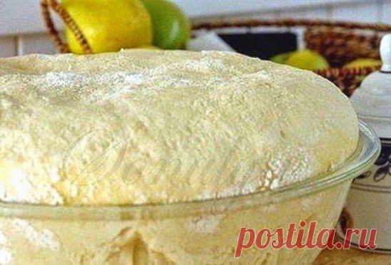 тесто на кефире ПУХОВОЕ