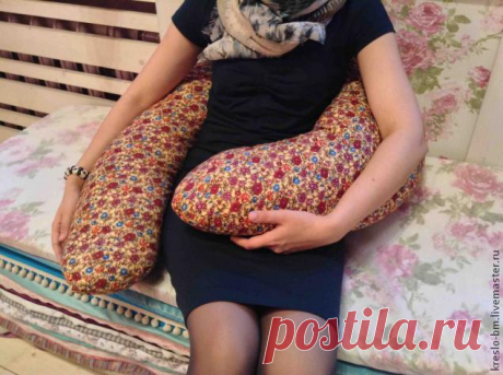 Подушка для беременных своими руками - Ярмарка Мастеров - ручная работа, handmade