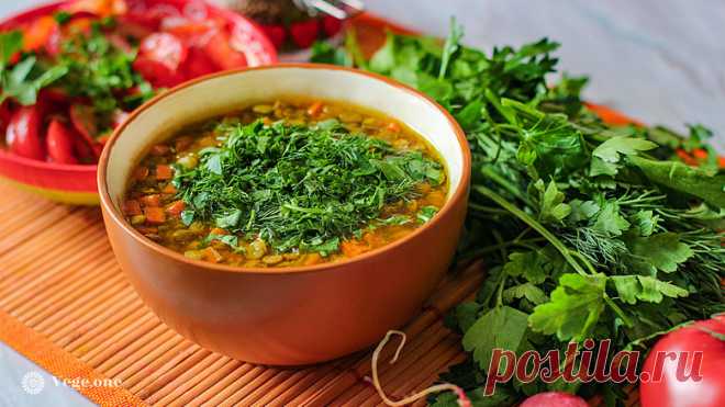 Вкусная и быстрая чечевичная похлёбка