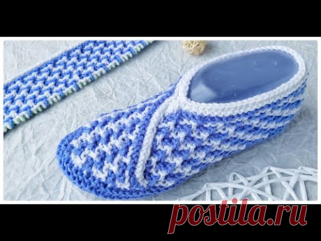 НОВИНКА! Домашние следки спицами. ТАК МЫ ЕЩЕ НЕ ВЯЗАЛИ