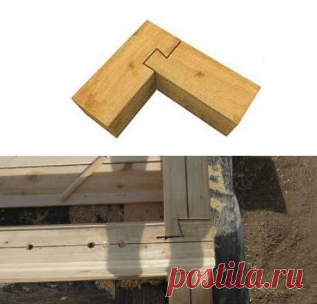 Теплый угол из бруса - ласточкин хвост