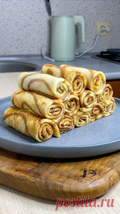 Заварные блинчики зебра