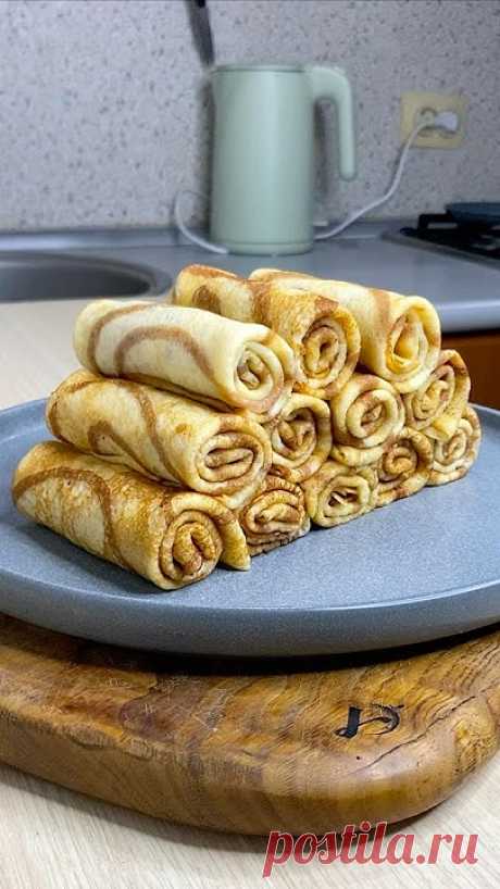 Заварные блинчики зебра