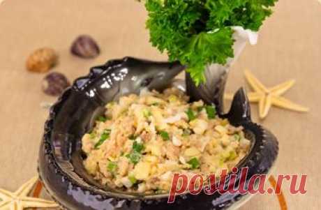 Салат из консервированной горбуши. - праздничные рецепты с фото на e-salat.ru