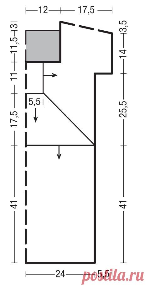 Платье с ажурным квадратом - схема вязания спицами. Вяжем Юбки на Verena.ru
