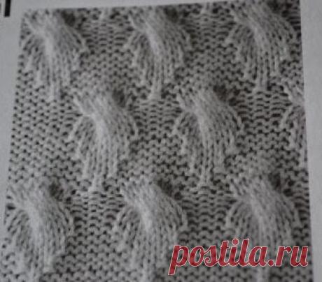 А вот ещё красивые узорчики спицами...