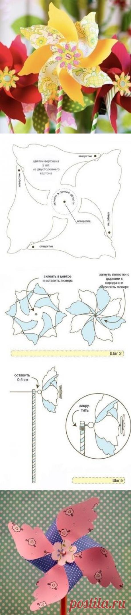 Ветрячки из бумаги