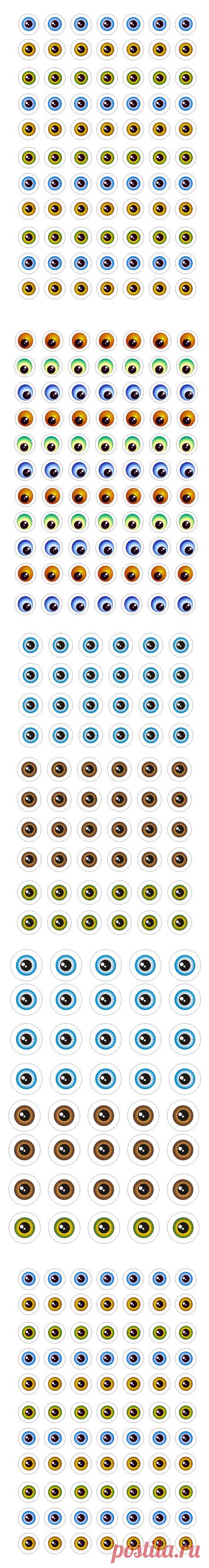 ГЛАЗКИ КУКОЛЬНЫЕ И НЕ ТОЛЬКО...Шаблончики