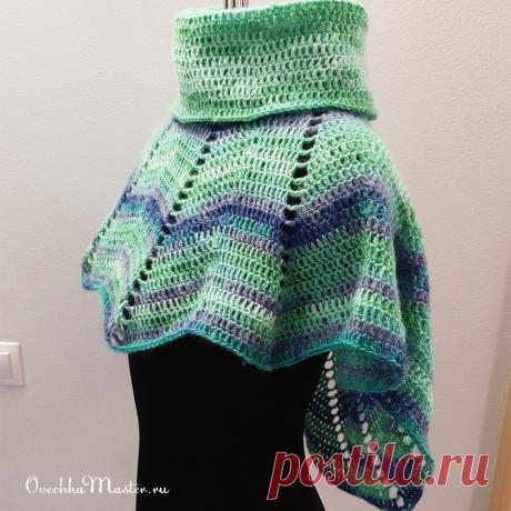 Пончо, круглая шаль, накидка-паутинка. Показываю, что у меня вышло (мои творческие эксперименты...) | Рукоделие от OvechkaMaster.ru | Яндекс Дзен